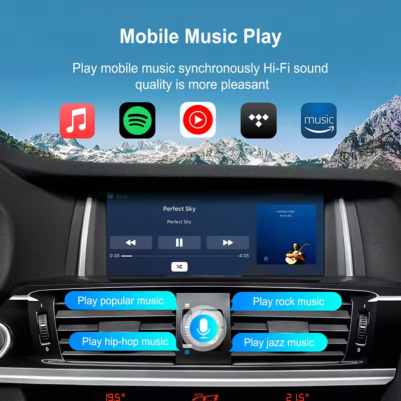 Wireless CarPlay Android Auto for BMW X5 E70 F15 X6 E71 EVO BNT CIC System with AirPlay Functions Support camera - Image 5