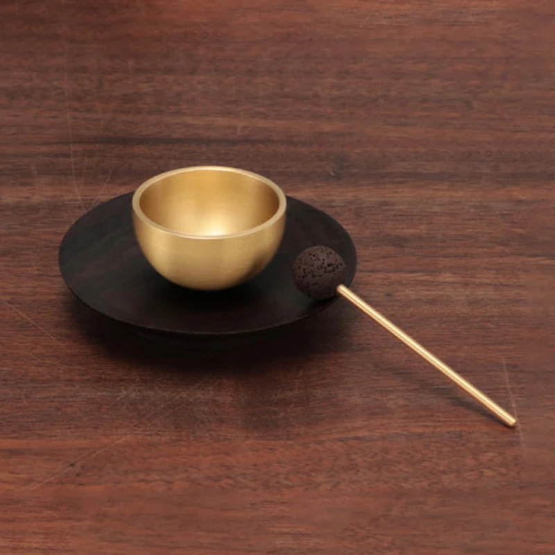 1Pc Mini Singing Bowl Portable Essential Oil Diffuser Meditation Sound Bowl For Yoga, Healing, Chakra Balance, Relaxation