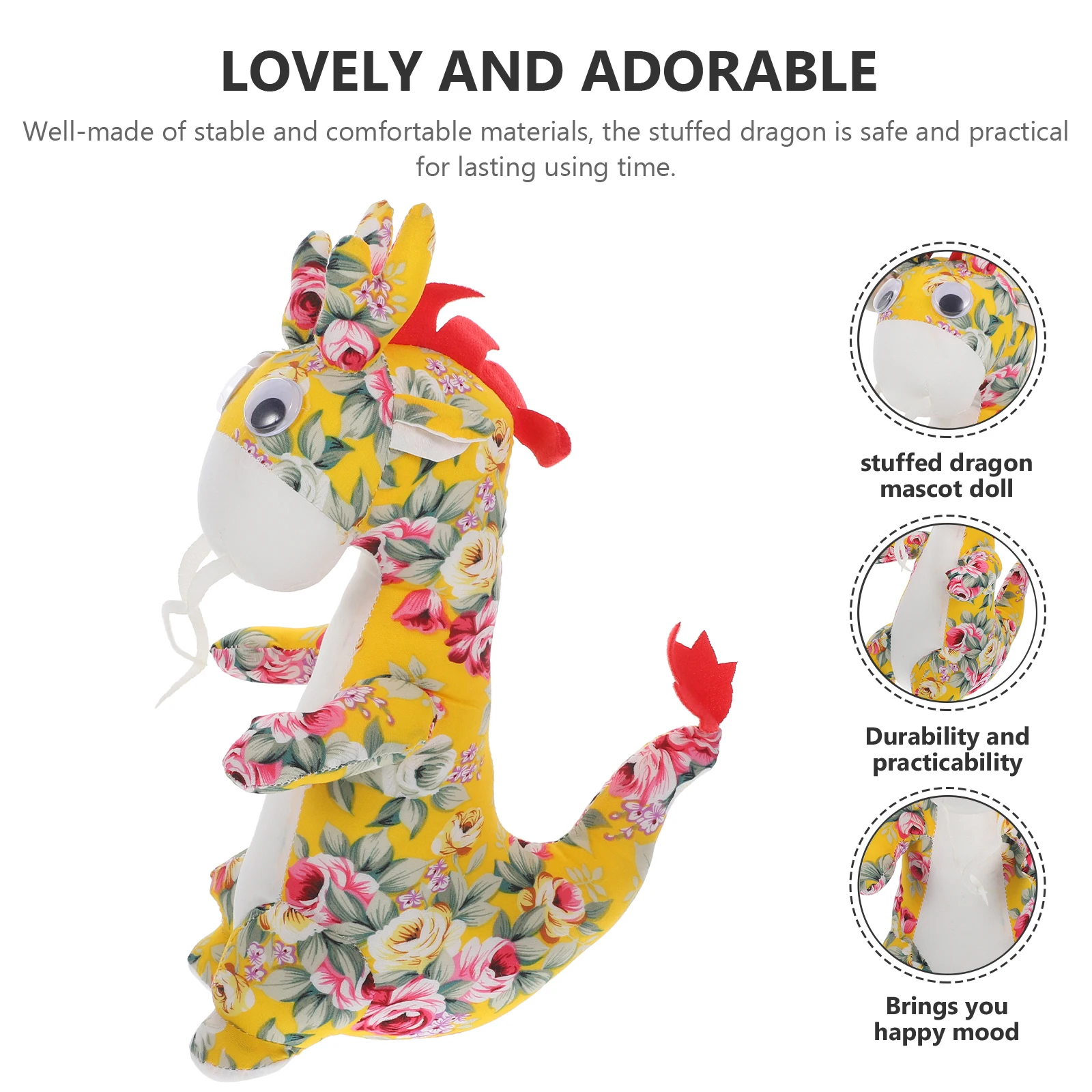 

Mascot Stuffed Animals Dragon Chinese New Year Decorations Filling Pp Cotton Toy
