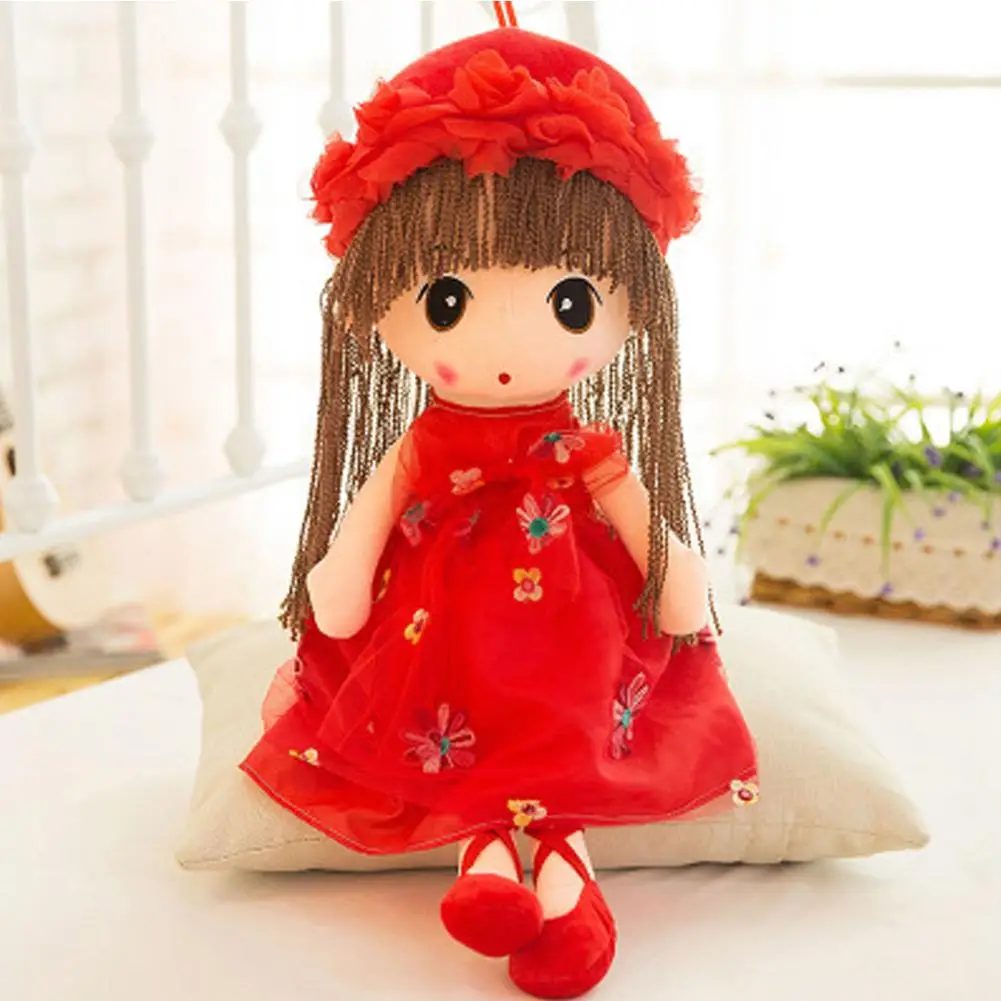 Stuffed Plush Toy Girl's Kids Birthday Gift Stuffed Girl Doll Plush Wedding Rag Doll Cute RagDoll Toy Kawaii Plush Princess Doll