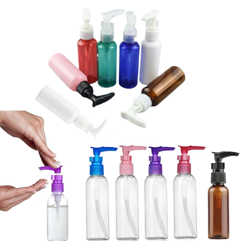 

30Pcs 30/50/100/150ml Portable Mini Plastic Pump Bottles Travel Lotion Dispenser Containers For Massage Oil Shampoo Liquid Soap