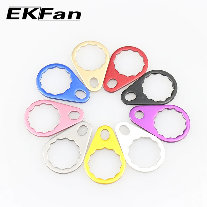 EKFan M7 M8 Alloy Nuts Locking Plate Gaskets For Fishing Reel Handle Spinning Wheel Baitcast Reels Parts DIY