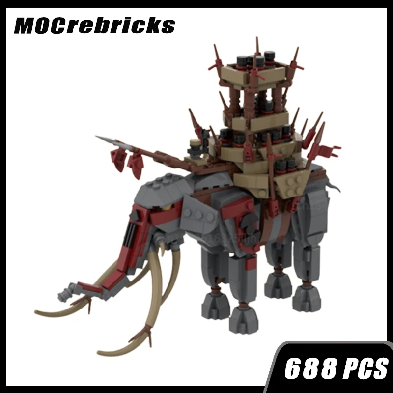 

Space UCS Movie Scenes Moc Building Block Mumakil Model Technology DIY Assembly Animal Sets Creative Puzzle Brick Toys for Gifts