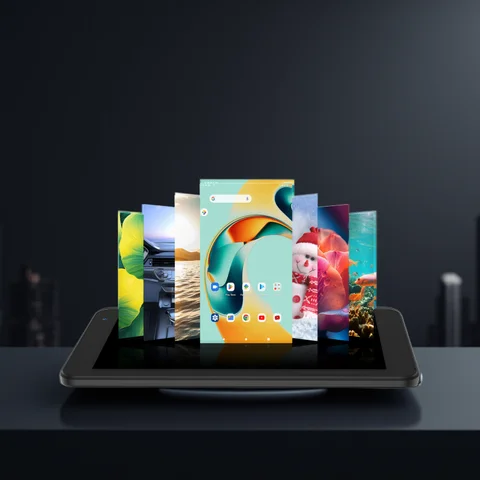 PRITOM 7 Inch Tablet PC 32 GB Android 11 with Quad Core Processor HD IPS Display Dual Camera WiFi with PU Protective Case