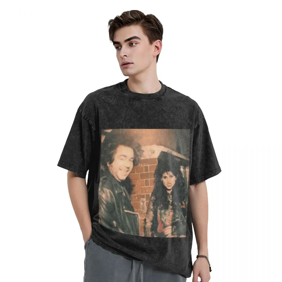 

Laszlo & Nadja in the 80s T-Shirt street wear cute tops blacks custom shirt plain t shirts men