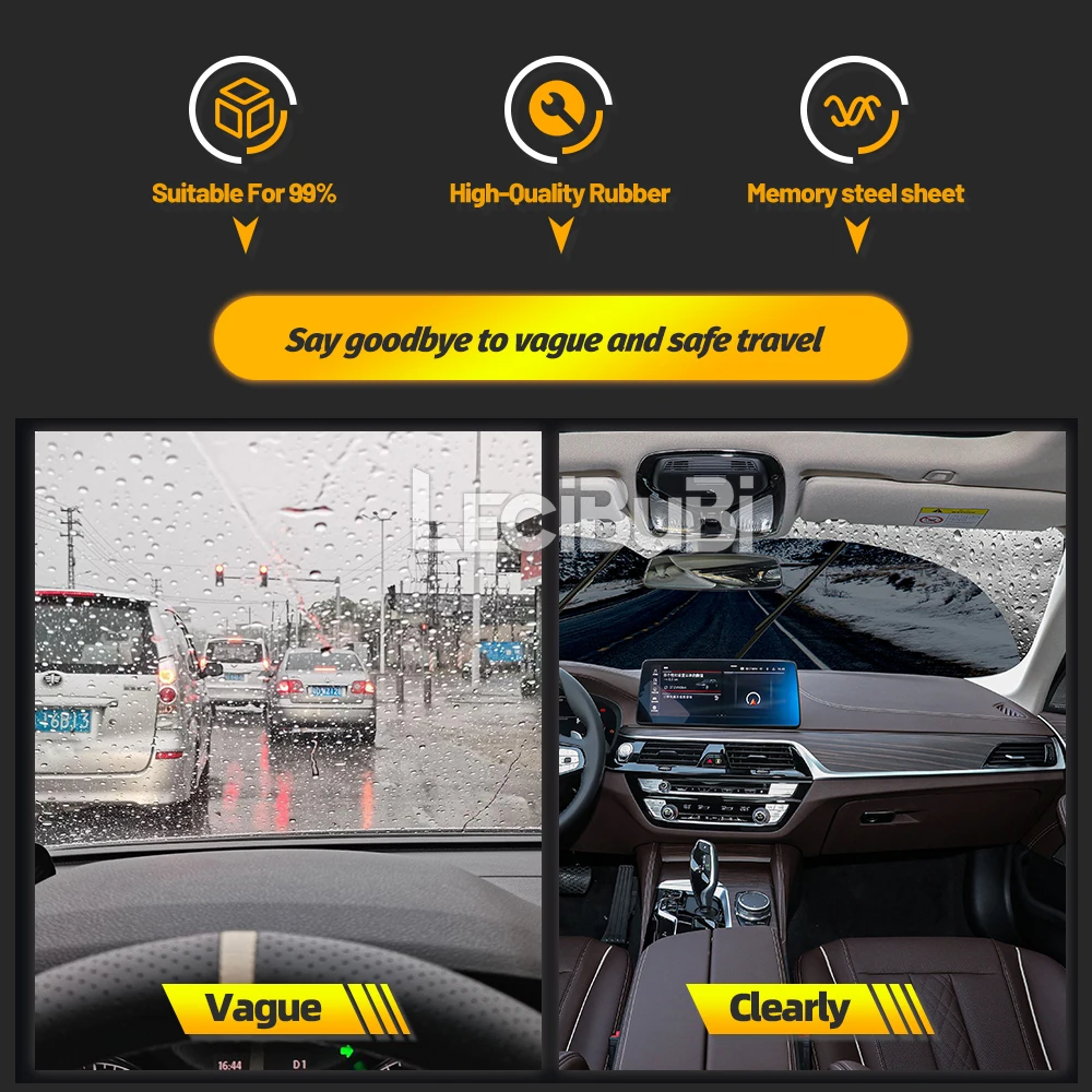 2pcs Front Windshield Windscreen Wiper Blades For Ssangyong Korando Actyon Tivoli Rodius Rubber Brushes Car Accessories 24"+16" view 3
