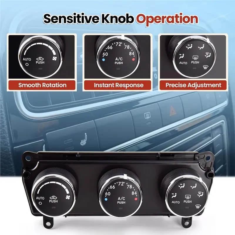 A33K-For Jeep Wrangler 2011-2013 HVAC A/C Heater Climate Control Module AC Control Temp Panel 55111170AA 55111170AD