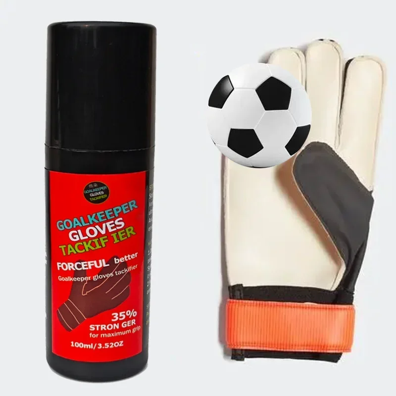 

1Pc 100ml Goalkeeper Glove Football Grip Spray for Goalkeeping Gloves Non-slip Enhanced Sticky Baseball Replacement Glove Glue