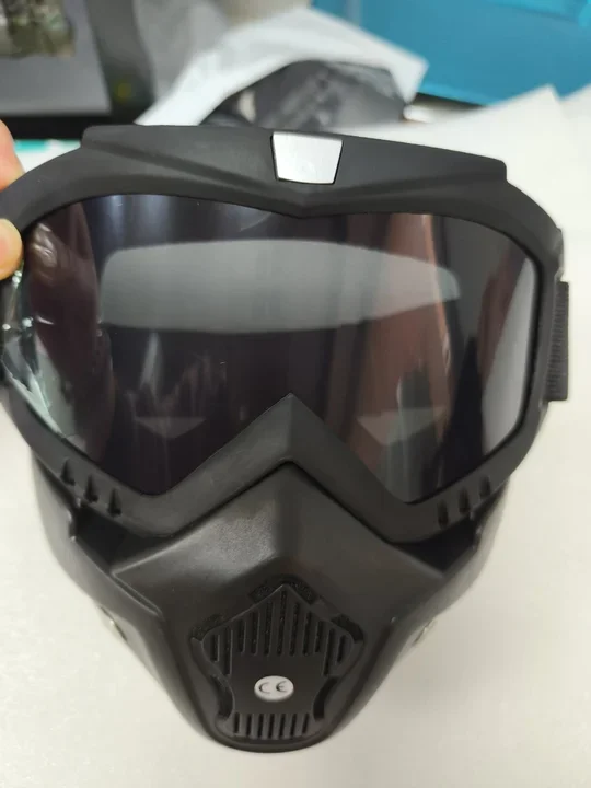 Schutzbrille mit vollem Gesicht, HD-Transparent, beschlagfrei, sanddicht, Schutzbrille für Elektroschweißen, vielseitige, atmungsaktive, winddichte Maske – Detail 10