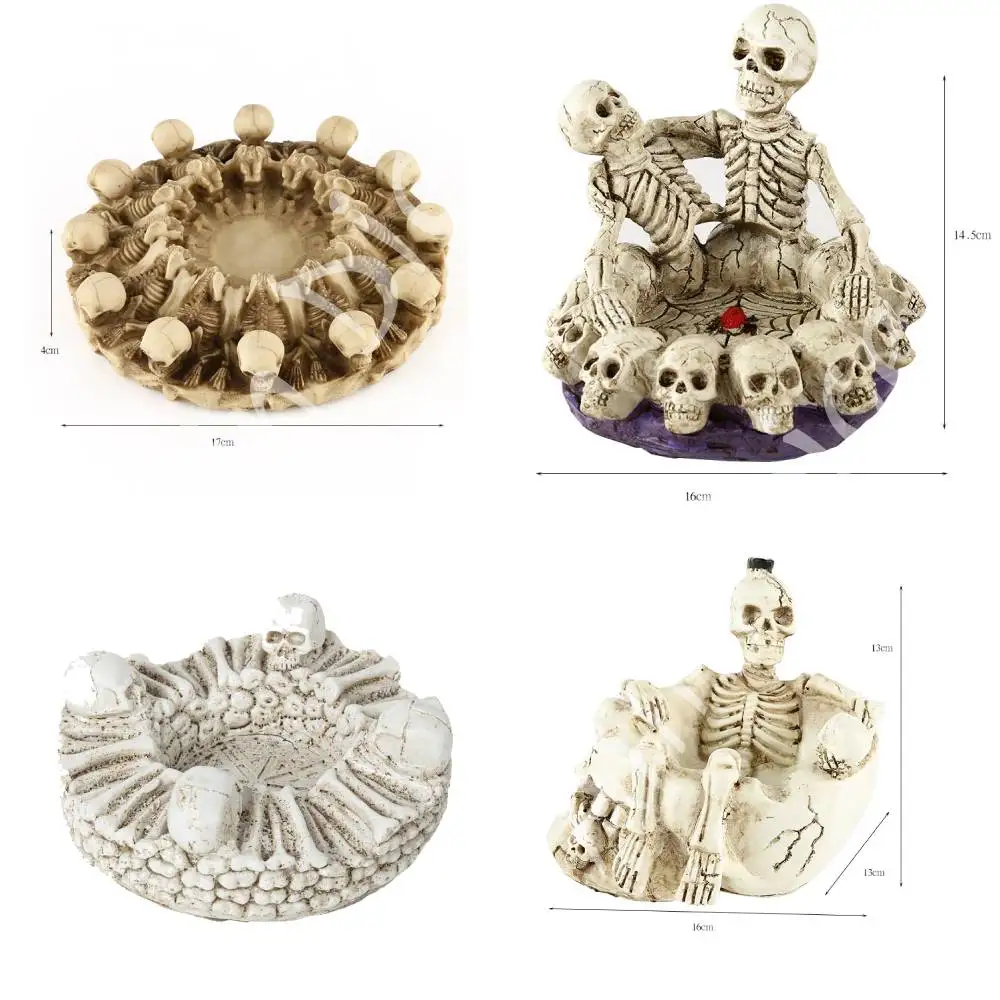 Simulated Skull Dice Tray Holder for Metal & Resin Dice Skeleton DND Dice Tray Home Decor Desk Ornaments Resin
