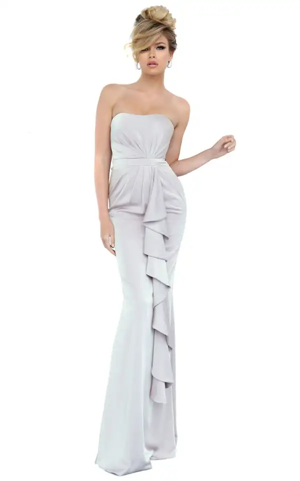 

Классические платья Charmeuse с рюшами и складками по индивидуальному заказу, прямые длинные платья без бретелек, платья для особых случаев на заказ, простые размеры в наличии