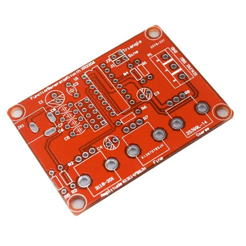 A02M-2X XR2206 High Precision Signal Generator DIY Kit Sine Triangle Square Waves 1Hz 1Mhz Frequency Range Adjustable