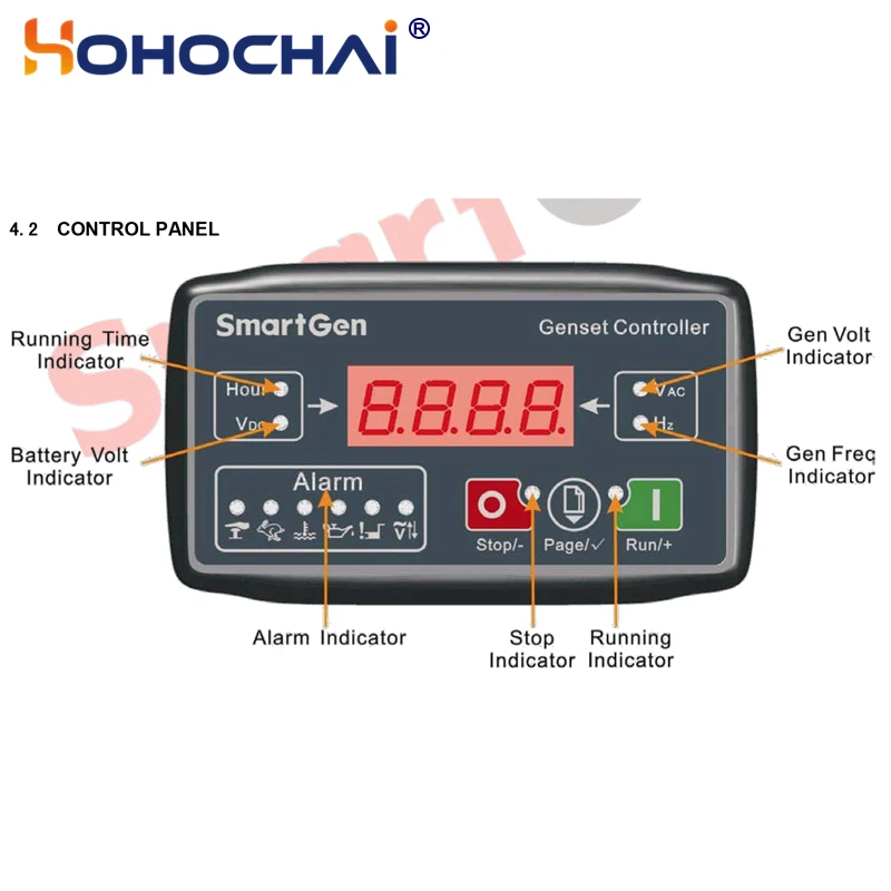 Generator Controller MGC100 Control Panel Modul Diesel/Gasolin e Genset Accessories