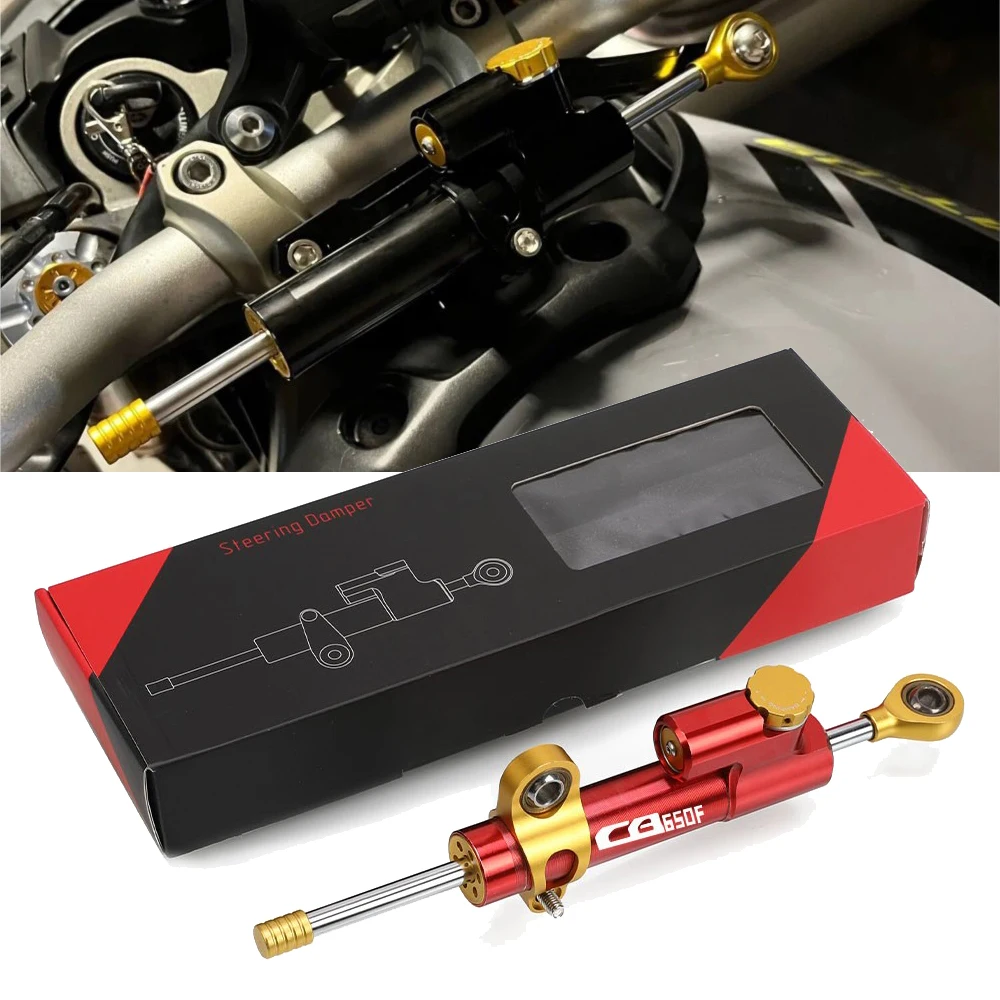 

2024 Motorcycles For HONDA CB650F CB 650F CB650 F 2015-2019 2020 2021 2022 2023 Adjustable Steering Stabilize Damper CB 650 F