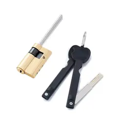 Latão Lock Cylinder for Automatic Smart Door Lock, com cauda, C-Class Core ,Anti-roubo porta de emergência Fingerprint Lock core