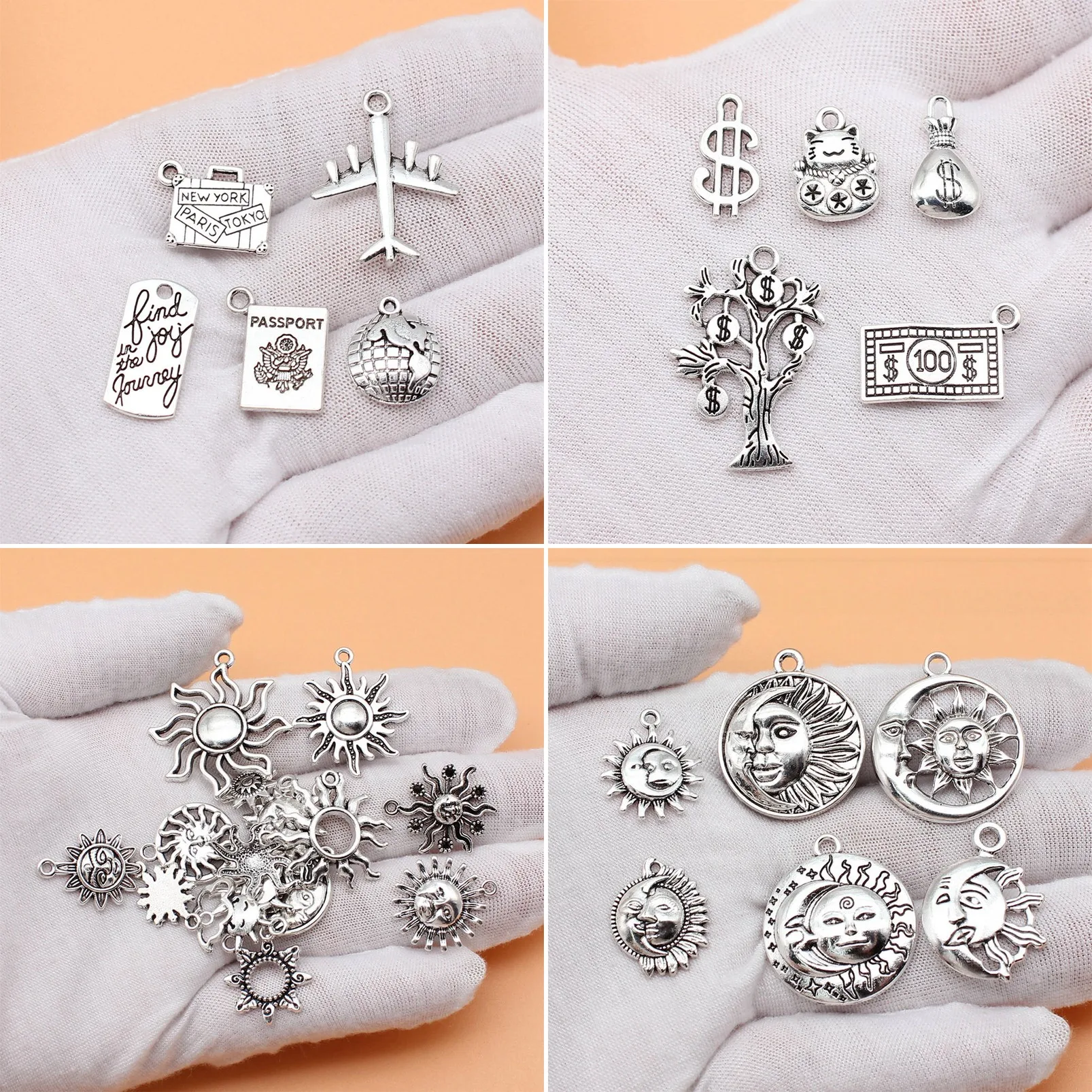 Bulk Study Sports Mixed Pattern Charms Pendant Bulk Jewelry Set Pendant Charm For DIY Handmade Craft Jewelry Gift Accessories
