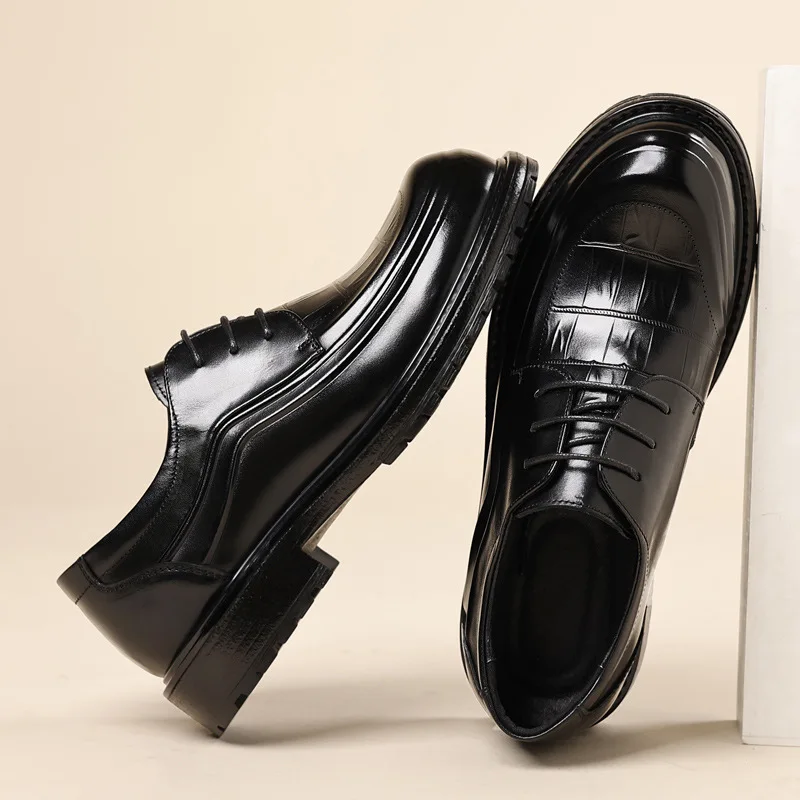 

Genuine Leather Formal Men Shoes Head Shoes Light Men Business Casual Leather Shoes Luxury