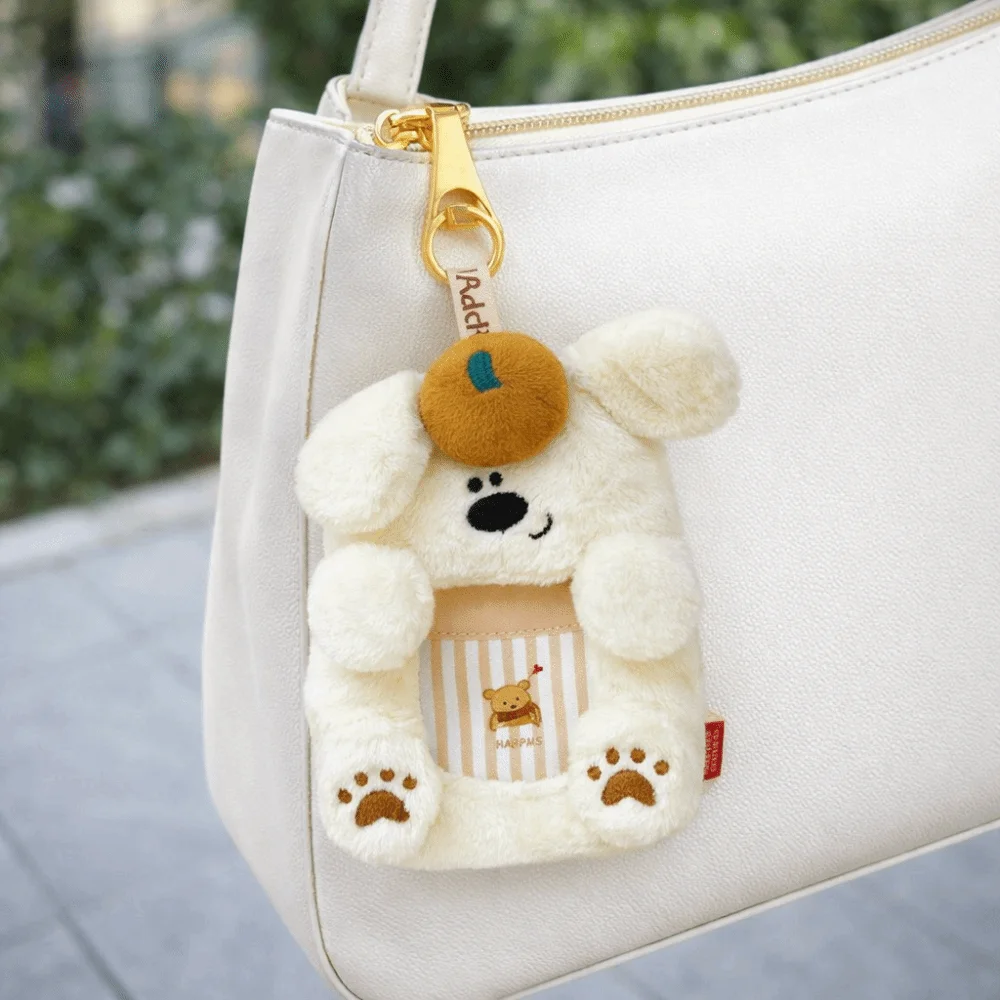 Photocard Case Animal ID Card Holder Cartoon Transparent Card Holder Photo Storage Keychains Work Card Cover Educational