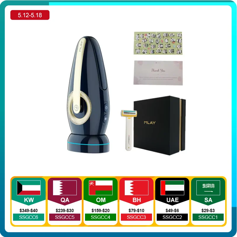 

Mlay T17 Laser Hair Removal Epilator IPL Portable ICE Cold 500000 Flashes Face Bikini Skin Recognition For Women Men