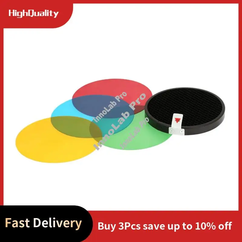 For Godox AD-S11 Color Filter Gel Pack With Honeycomb Grid For AD200/Ad200pro Flash Accessories-A12I