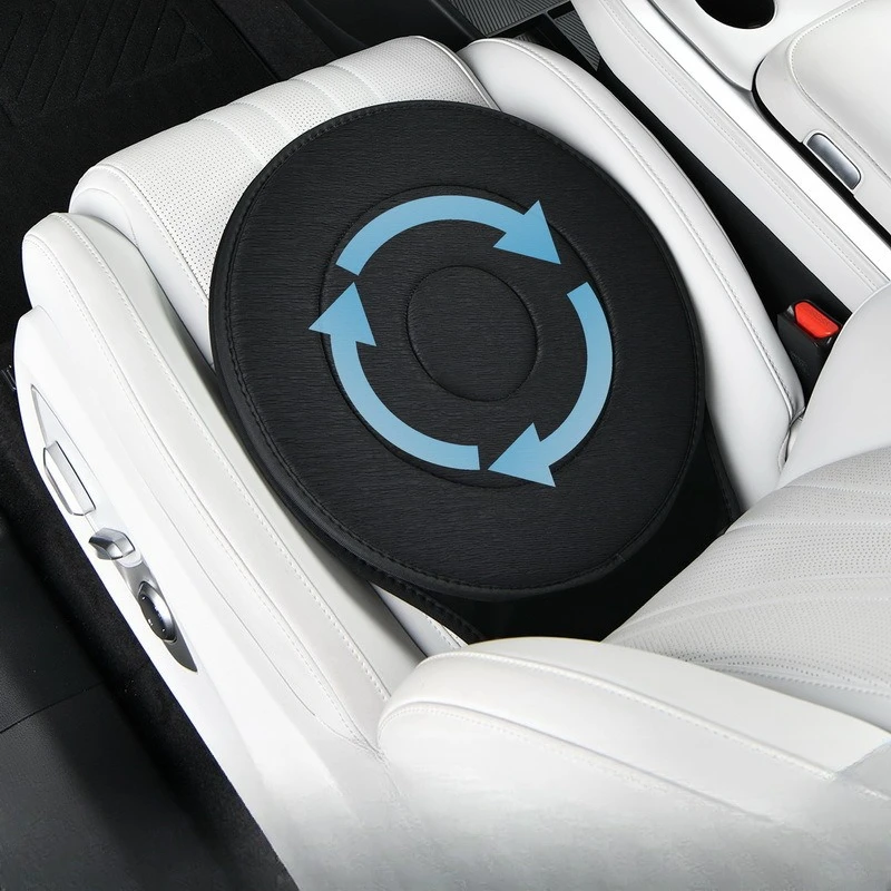 360 Degree Rotating Car Seat Cushion, Universal Swivel Seat Pad for Elderly & Pregnant Women, Auto Mobility Accessory