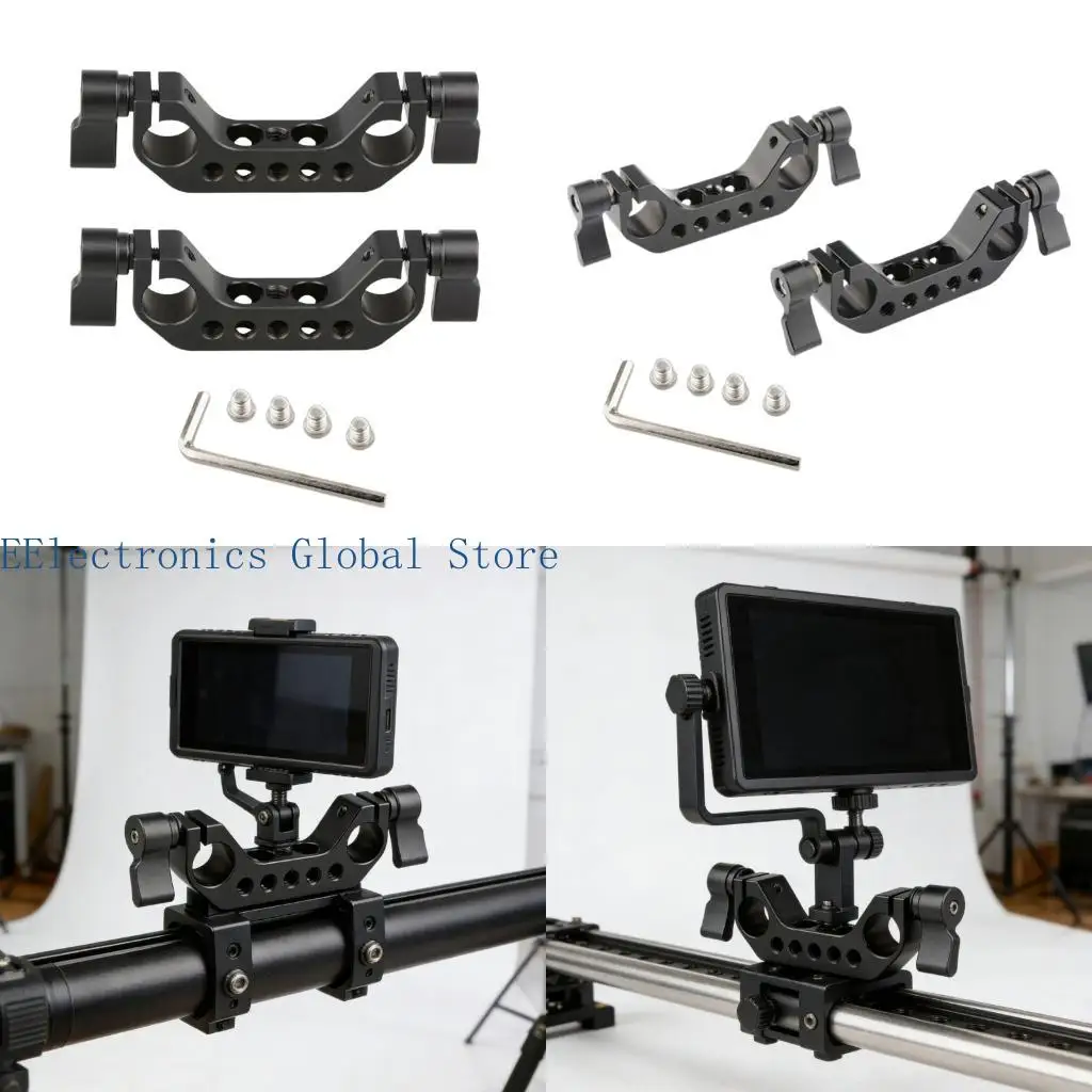 462B 15mm Aluminum Double Hole Pipe Clamp Installation for Secure Pipe Support