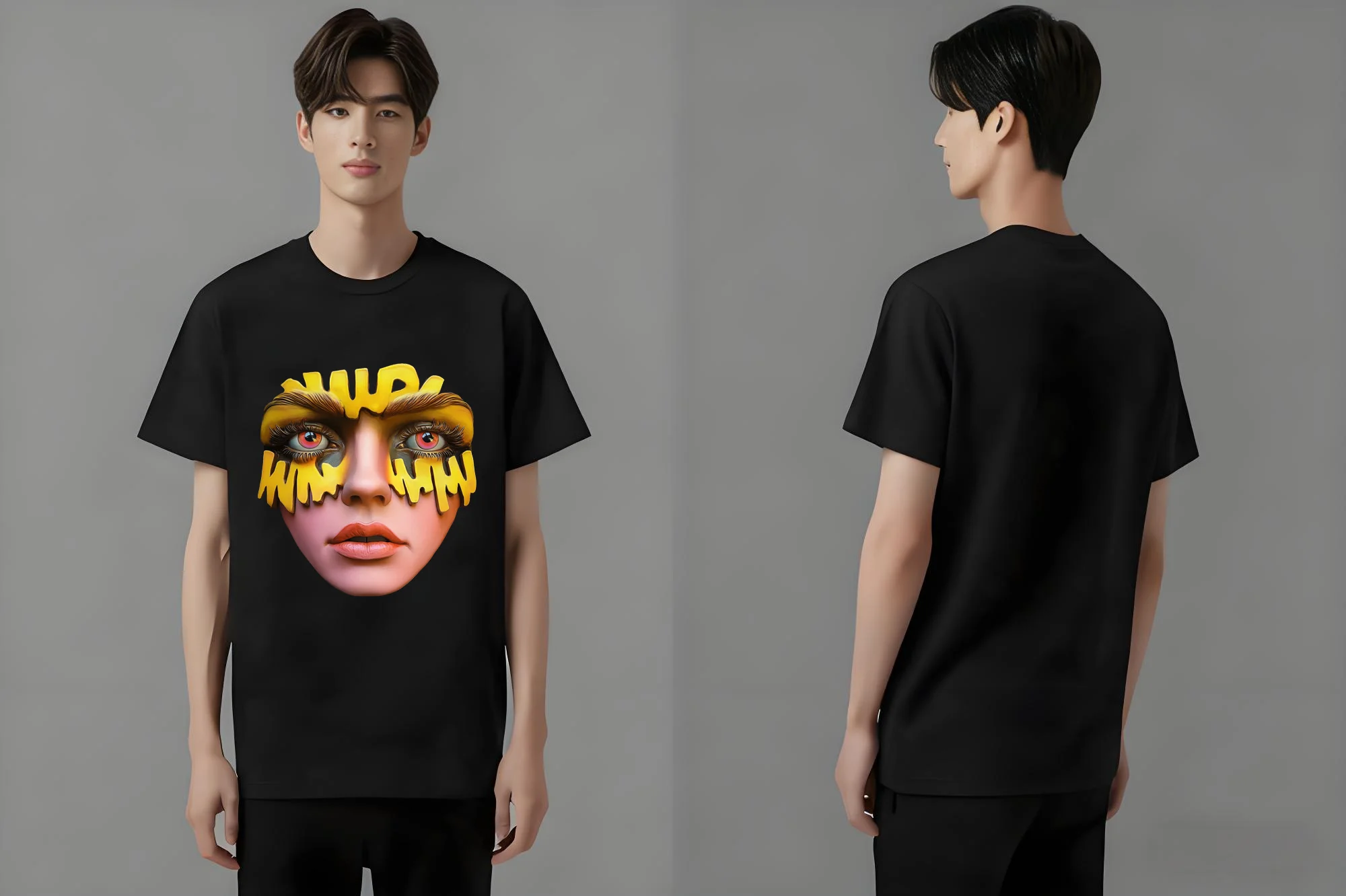 

В 2025 году мужские и женские повседневные футболки с рукавами нового трендового бренда одежды Lee feature 3D-принты с буквами на лице.