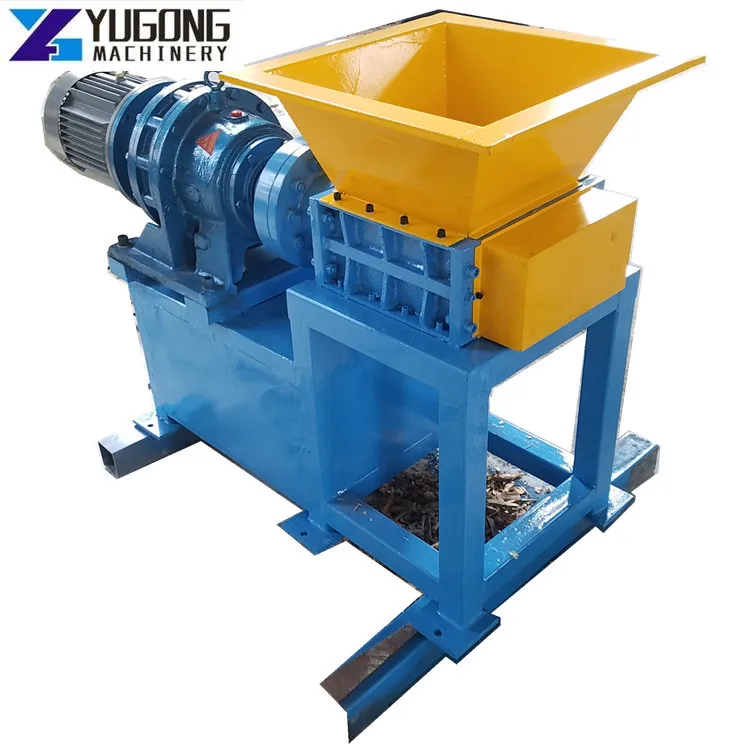 YG 300 Model Tyre Recycling Mini Shredder Machine Wood Shredder Machine Can Shredder Machine