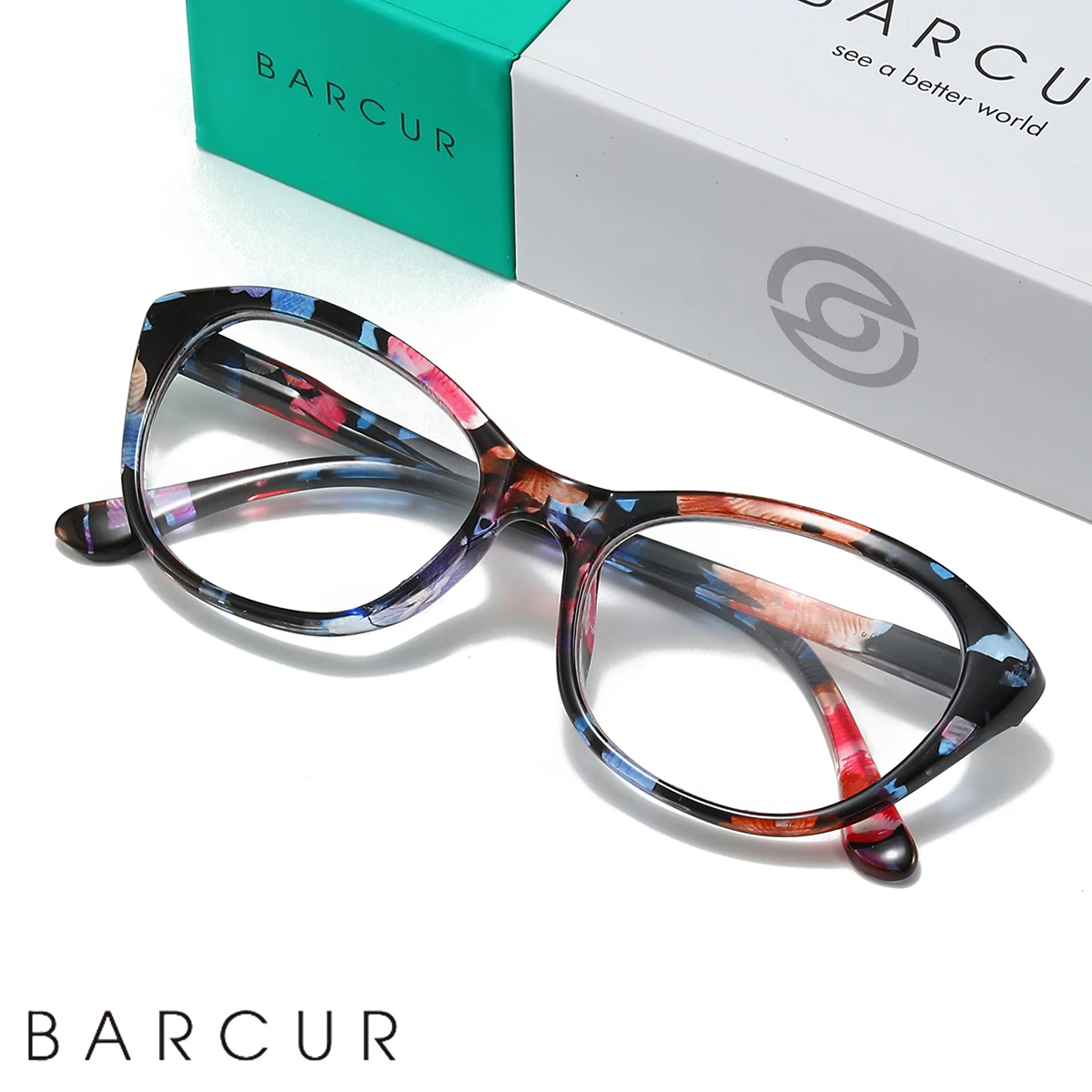 BARCUR Fashion Small Flower Butterfly Frame Women Reading Glasses Secure Hinges Comfortable Durable Men Presbyopia Eyeglasses