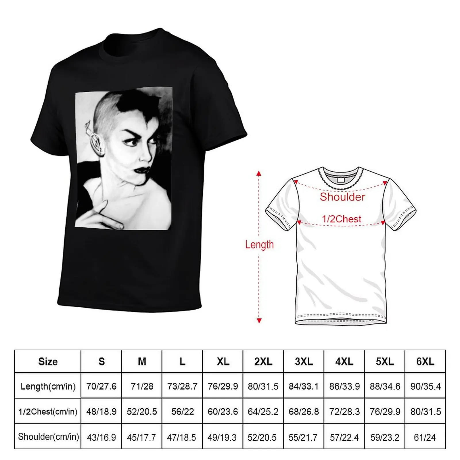 Maila Nurmi as Vampira T-Shirt Holiday Party T-Shirt for Men