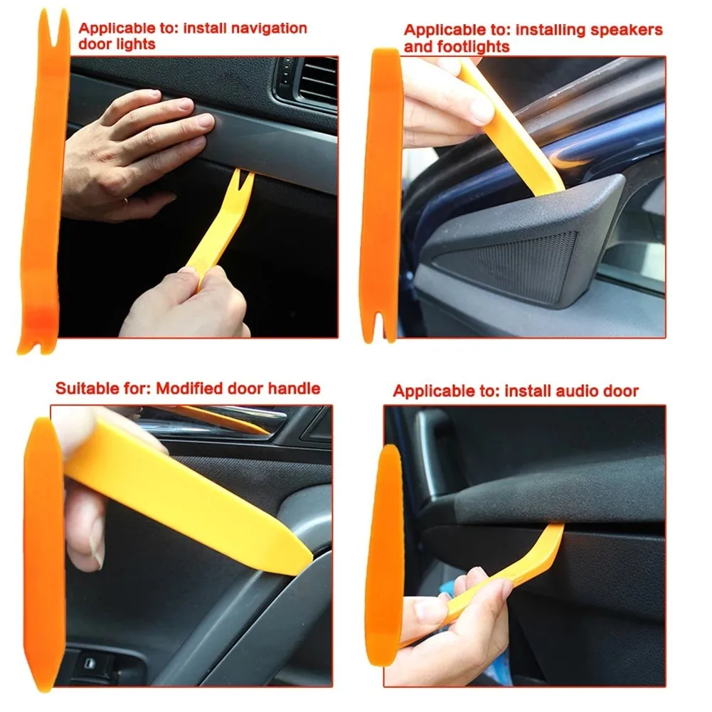 4 Piece Auto Trim Removal Tool Kit for Car Molding Dashboards and Door Panels Safe and Efficient Removal Every Time