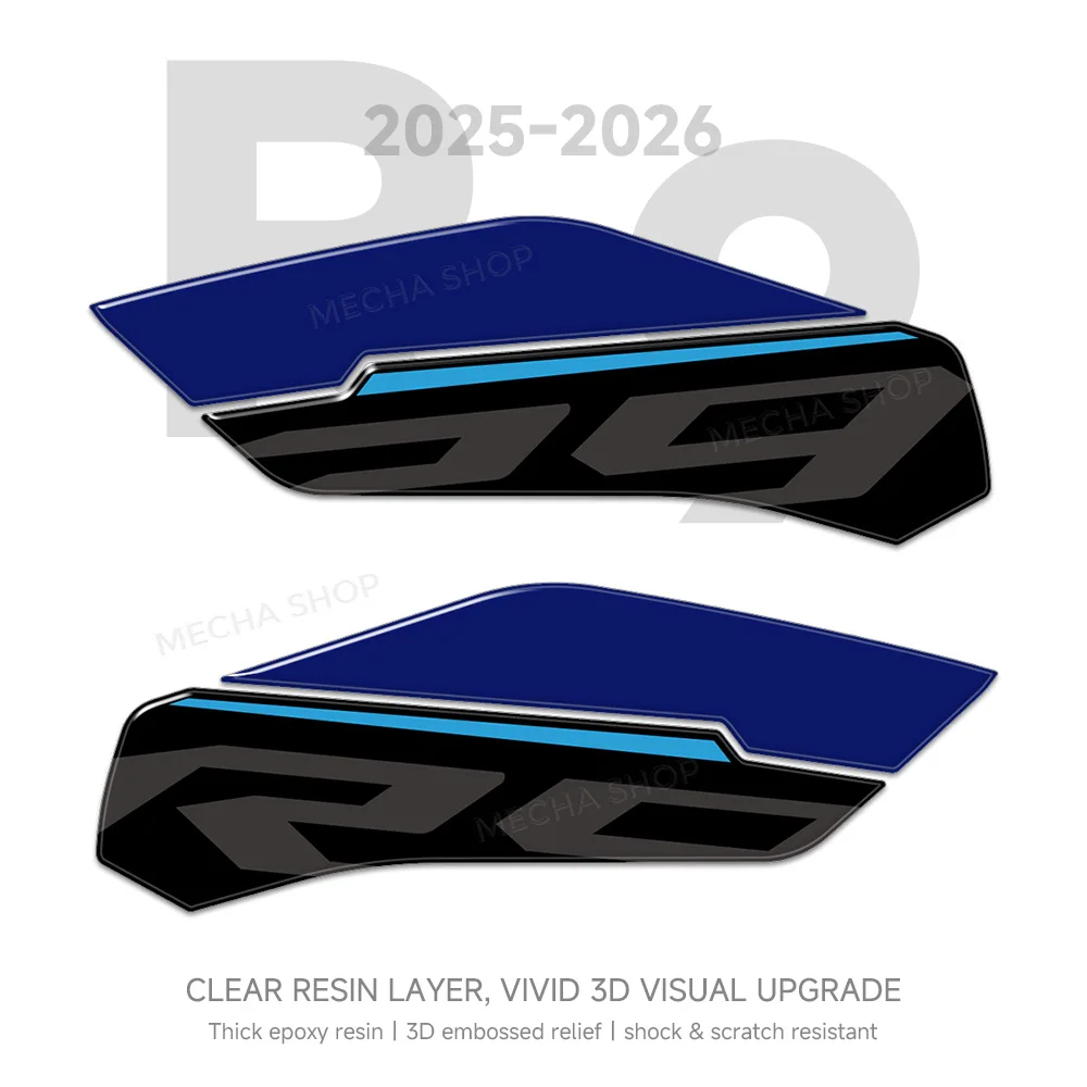 3D Resin Sticker Protection Kit Motorcycle Accessories For R9 2025-2026 Icon Blue Tank Mat Decal Waterproof
