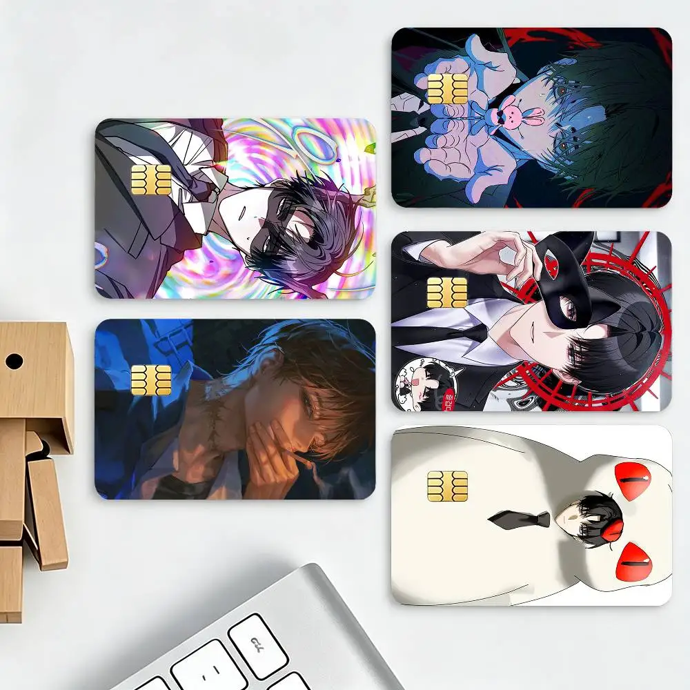 K-Kim S-Soleum Novel GSGW  HD Waterproof Credit Card Stickers Silicone Decals For Chip Game Cards Gift