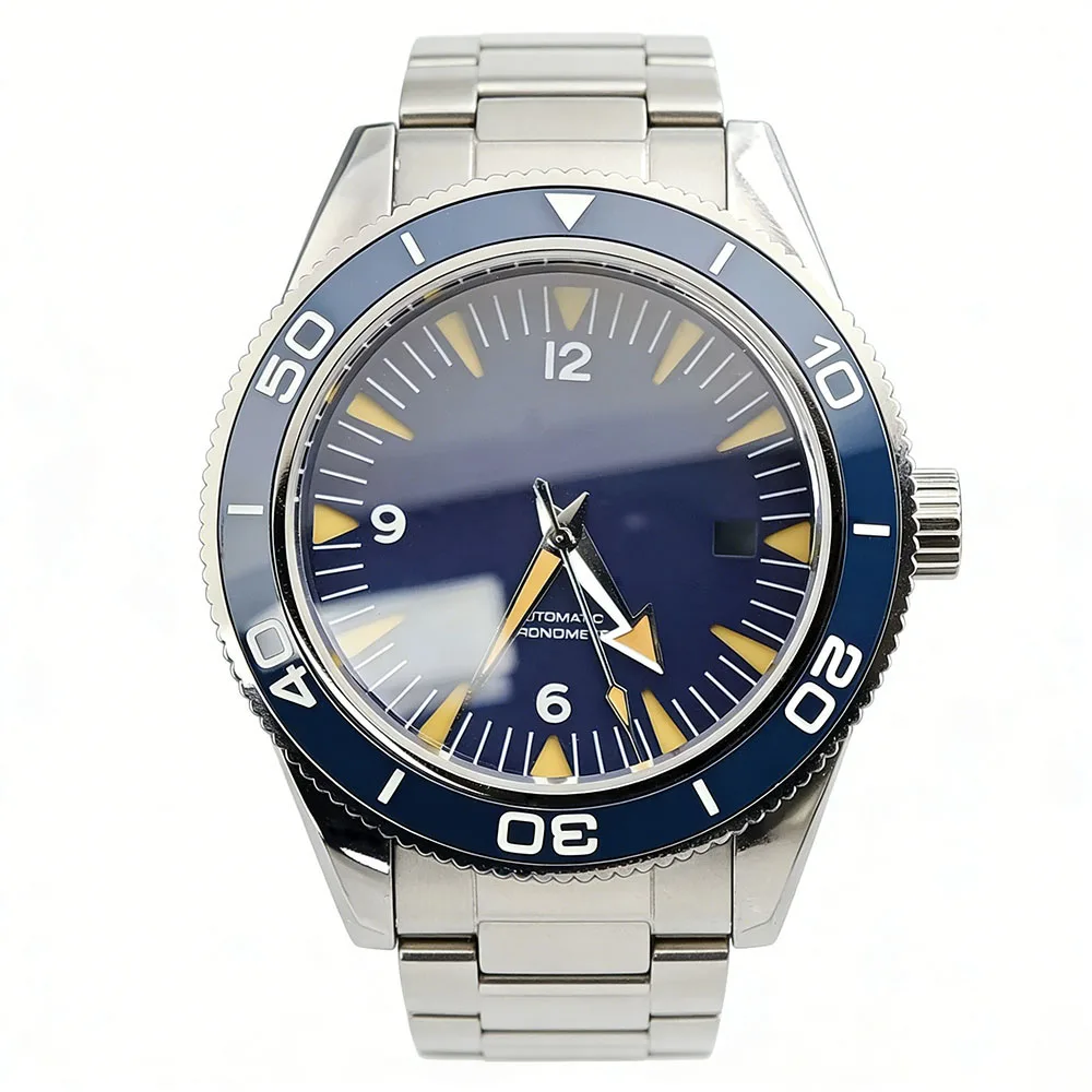 

41.5mm Arabic Watch Case Fit 31mm Dial Suitable For Miyota Omega Seamaster 8215 Automatic Movement Sapphire Hands Mod Parts