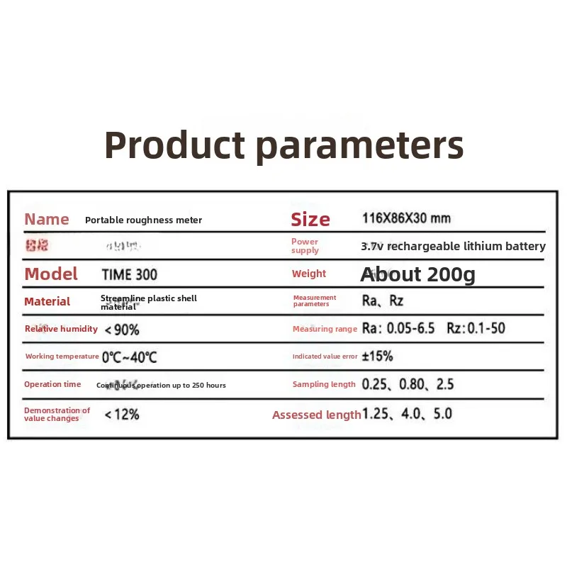 Roughness Meter Original TR100 Surface Roughness Meter