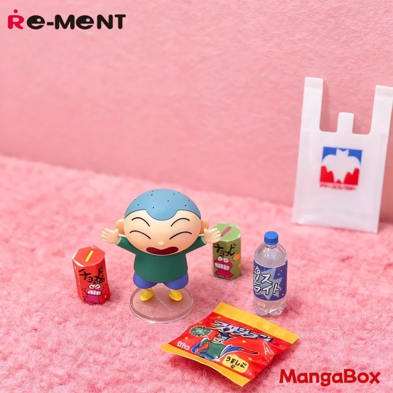 Re-Ment Crayon Shin Chan Miniature Collectible Figures - Sato Kuxiangtang Shopping Design Snack Handmade Collectors Toy