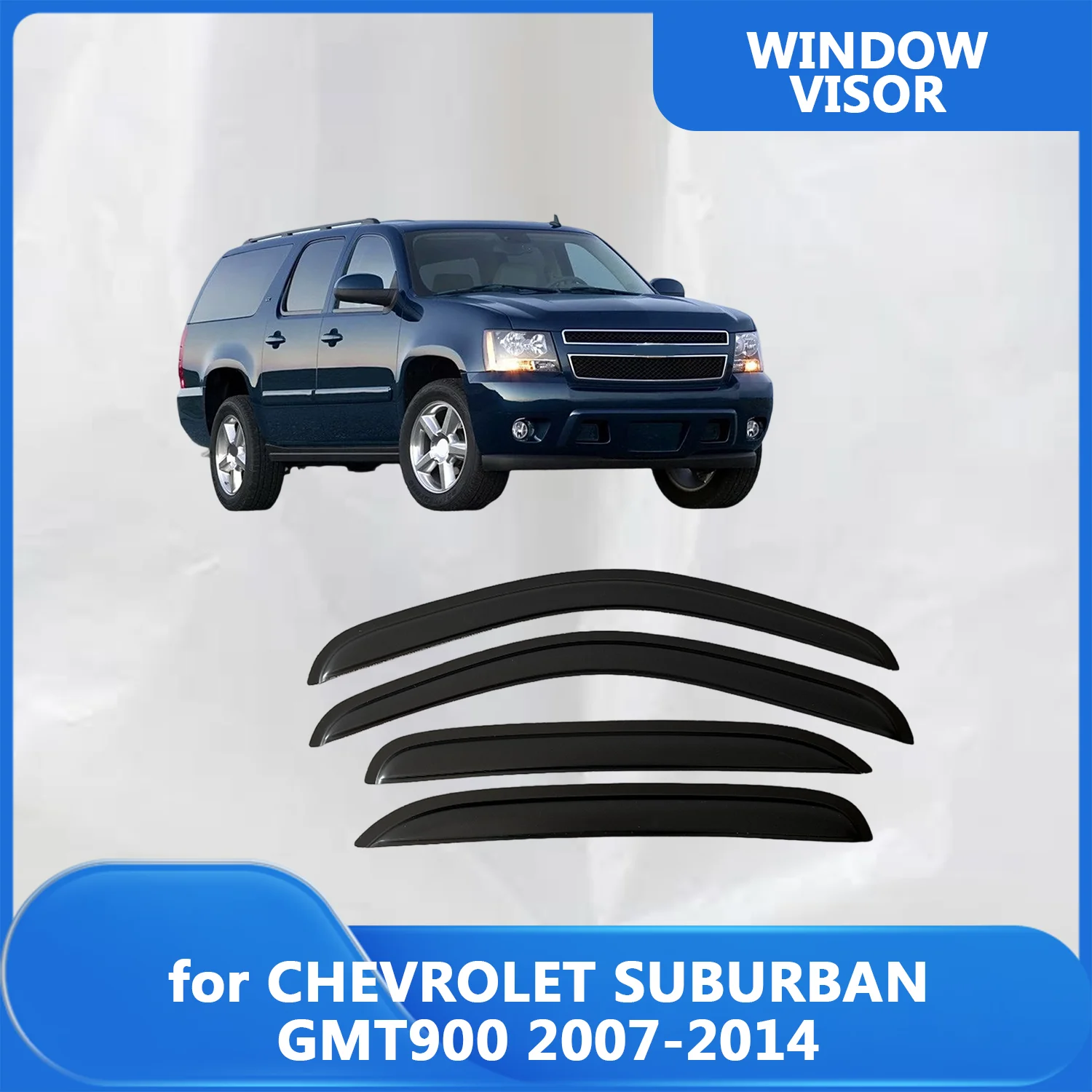 

Window Visor for CHEVROLET SUBURBAN GMT900 2007-2012 2013 2014 Wind Deflectors Rain Guards Door Visor Vent Shades Ventvisor