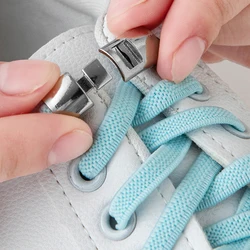 Lacci elastici per scarpe con fibbia incrociata lacci senza cravatta per scarpe da ginnastica lacci piatti per bambini lacci elastici per adulti taglia unica per tutte le scarpe