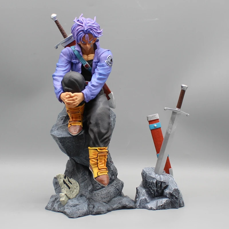 

28cm Dragon Ball Rp Famous Scene The Last Warrior Trunks Statue Collectible Figure Animation Peripherals Ornaments Toys Gifts