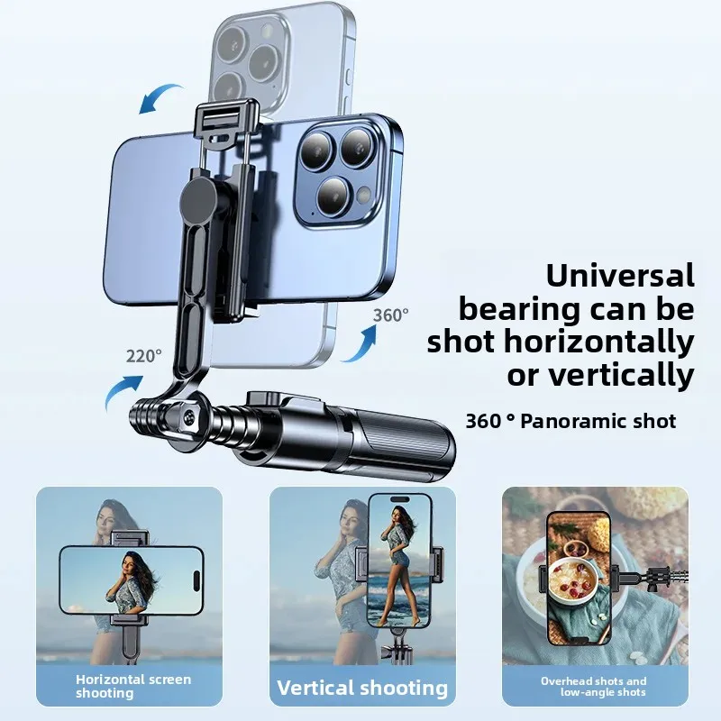 Selfie Stick do telefonu, Statyw do selfie, Statyw do smartfona Insta360, Składany selfie stick, Statyw do telefonu z uchwytem, Bluetooth — zdjęcie produktu 2