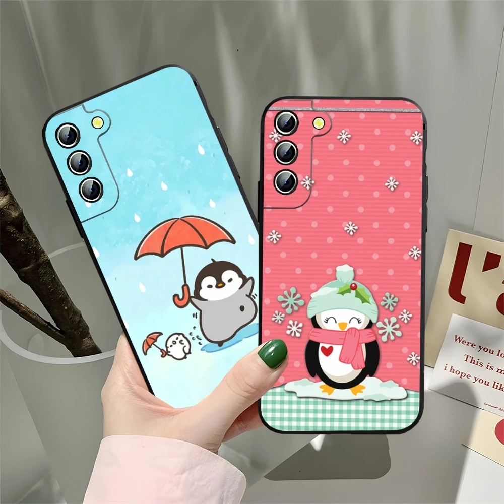 Cute Kawaii Penguin Phone Case For Samsung Galaxy S26 S25 S24 S23 Ultra Fe Plus A17 A37 A57 A15 A16 A25 A35 Cover