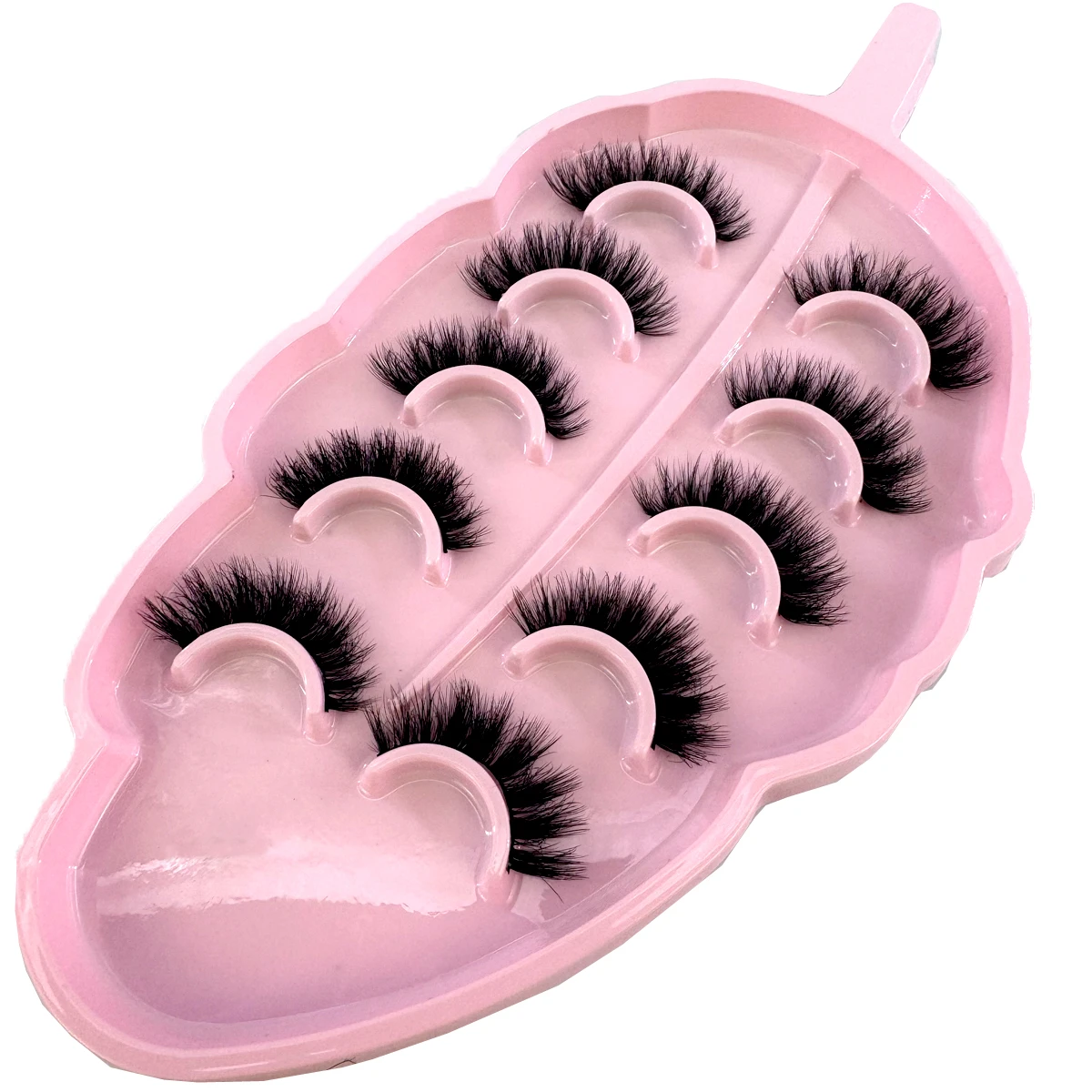 5 Paar Nerzwimpern, falsche Wimpern, natürlich/dick, lange Wimpern, weich, flauschig, dünn, 3D-Wimpern, Wimpernverlängerung, Make-up-Tools – Detail 5