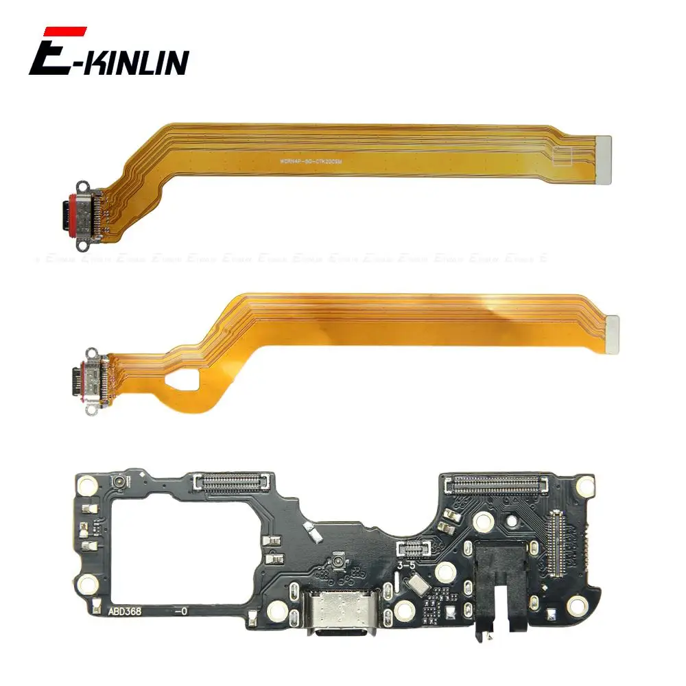 USB Charger Connector Board Dock Port Charging Jack Flex Cable For OPPO Reno6 Reno5 K Reno4 F Z SE Pro Lite 5G 4G Repair Parts