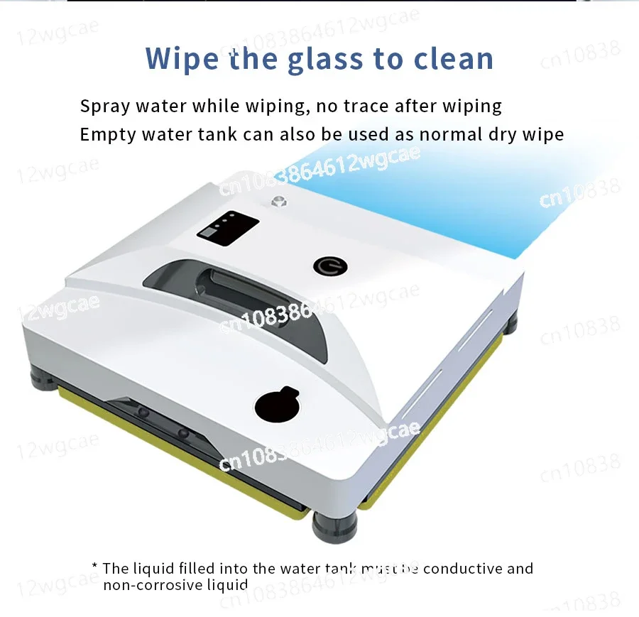 NEW Window Cleaning Robot Auto Water Spray Vacuum Cleaner,Anti-falling,Automatic Glass Washing,Built in Detecting Edge Sensors