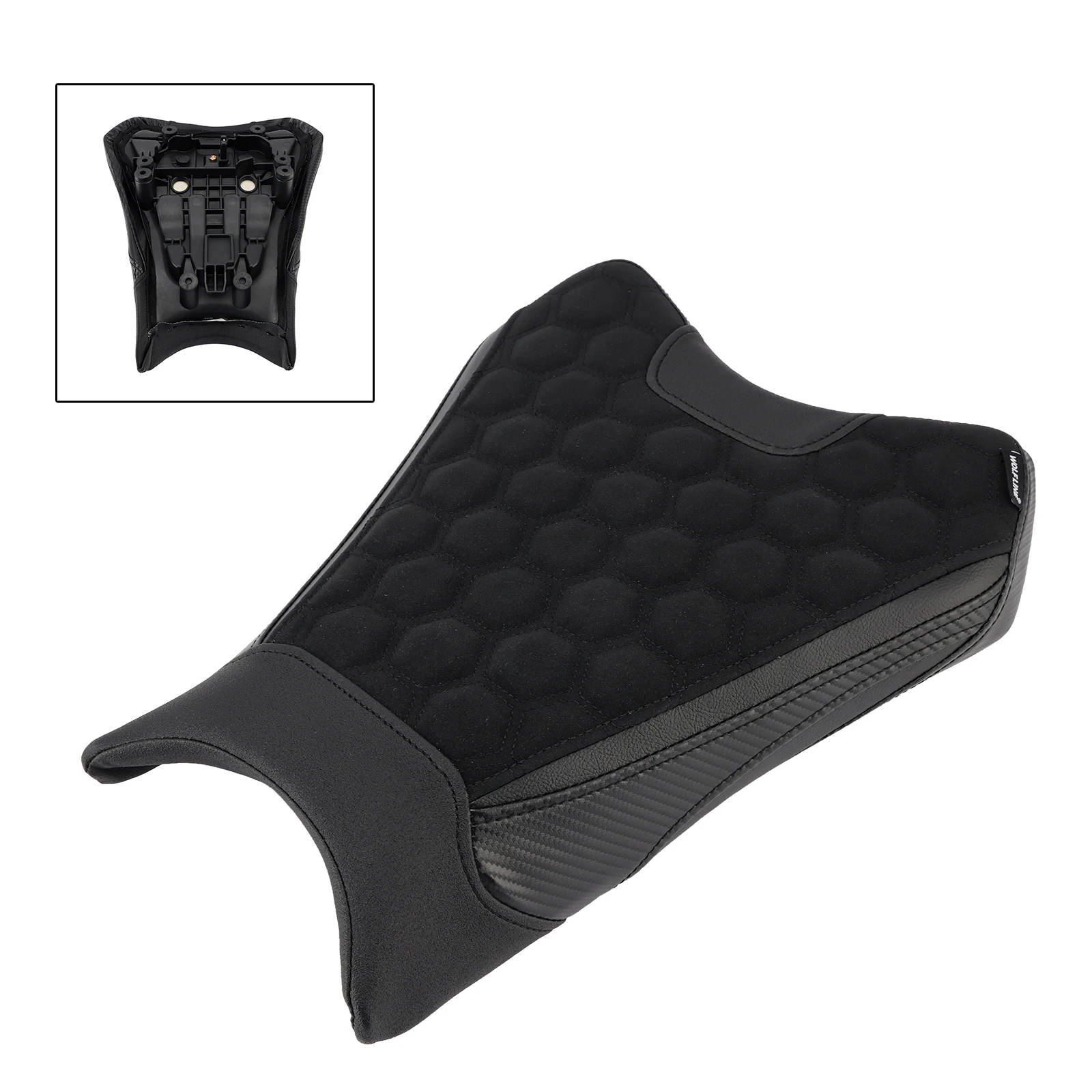 Artudatech Front Driver Raider Seat Pillion Saddle Blacka for Kawasaki Ninja Zx-6R 2019 2020 2021 2022 2023 2024 2025
