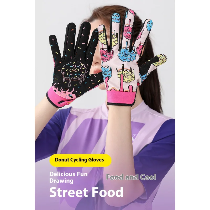 

Уличный горный велосипед с длинным пальцем и сенсорным экраном, противоскользящие, износостойкие, спортивные перчатки с полным пальцем для родителей и детей, перчатки для пар