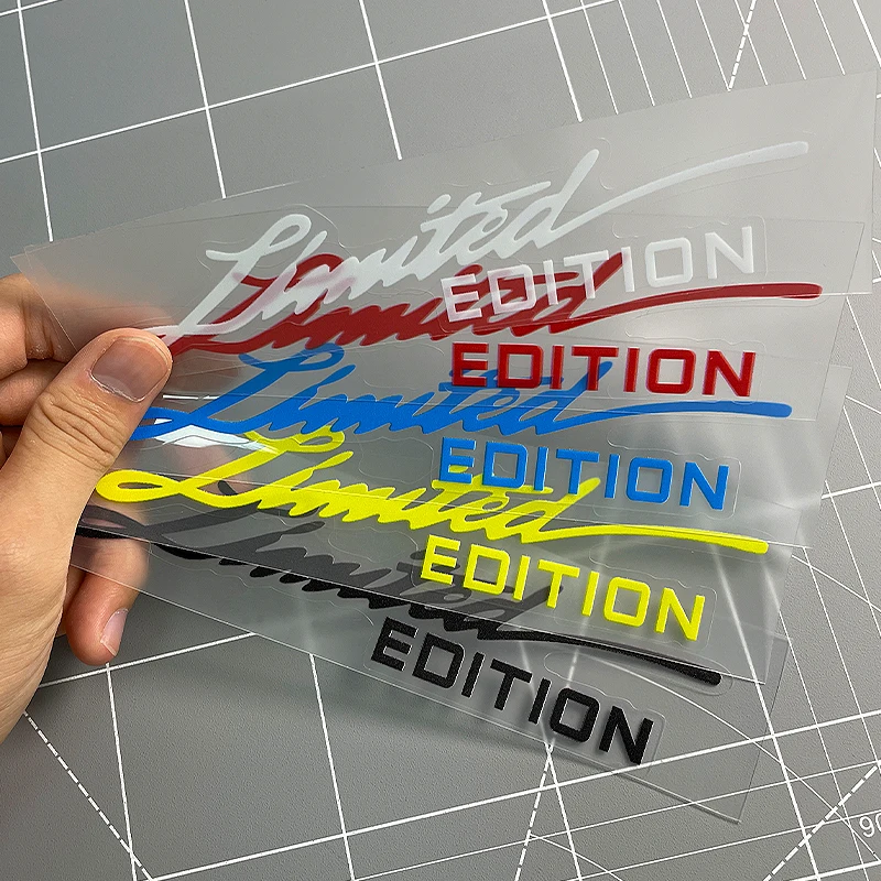 2PCS LIMITED EDITION Motorrad Aufkleber Wasserdicht für Motorrad Roller Körper Helm Box Auto Fenster Universal Vinyl Aufkleber