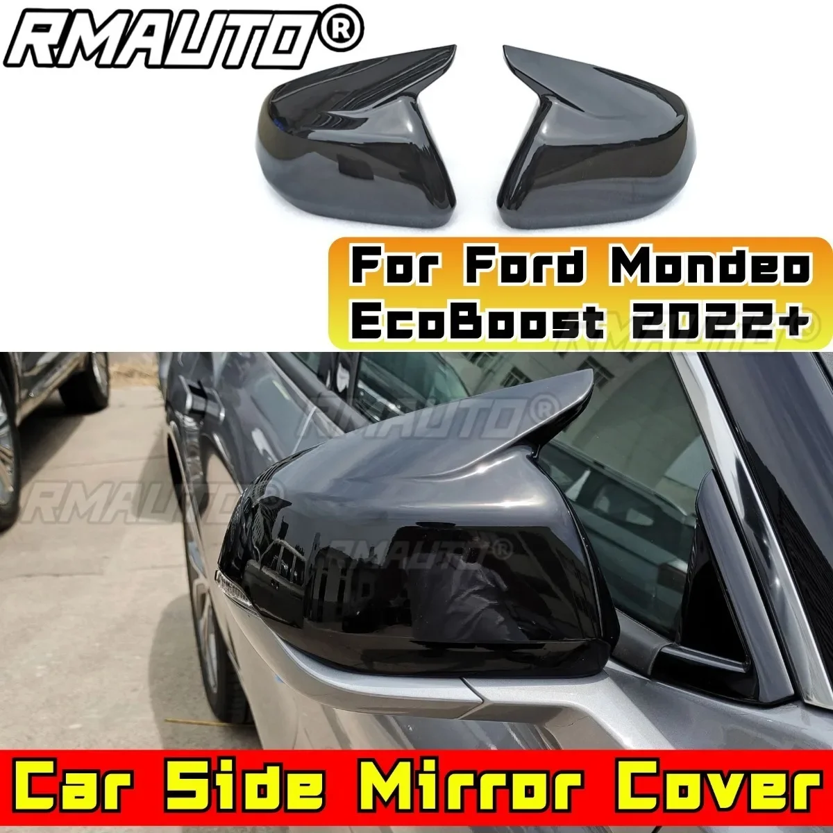 

Car Rearview Protect Side Mirror Cover Body Kit For Ford Mondeo EcoBoost 2022+ Rearview Mirror Cover Trim Car Accessories