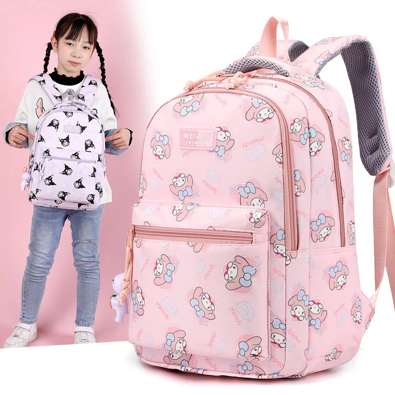 

Cinnamoroll Anime Ins Fashion Storage Schoolbag Cute Cartoon My Melody Kuromi Children Princess Backpack Gifts for Girls