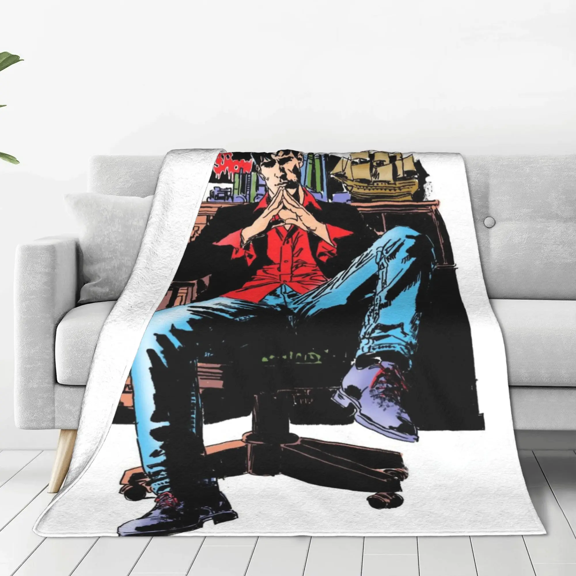 Dylan Dog Blanket Summer Dylan Dog  Cute Thin Throw Blankets For Bedding Travel Bedding Throws